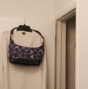 COACH Denim & Patent Leather purse